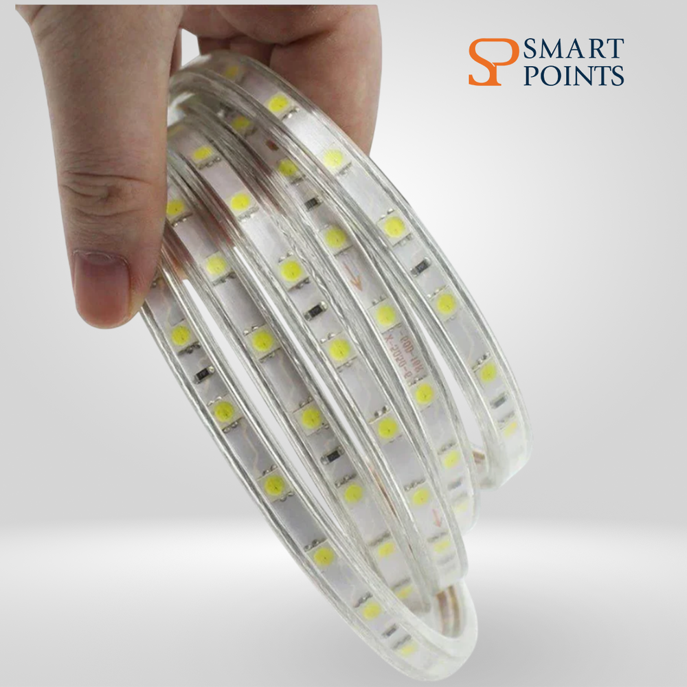   شريط إضاءة LED – مرن ومقاوم للماء (12 فولت، بطول 5 أمتار، متوفر بـ 10 ألوان) 