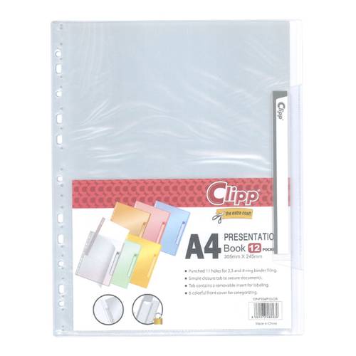 PRESENTATION Book 12 pockets  A4