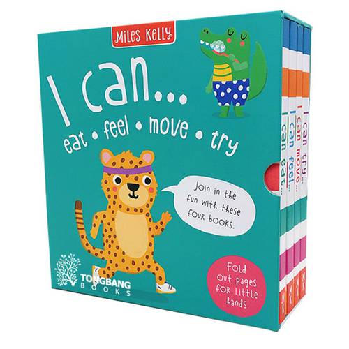  Early Learning -  Miles Kelly I Can... 4 Board Books Collection Set