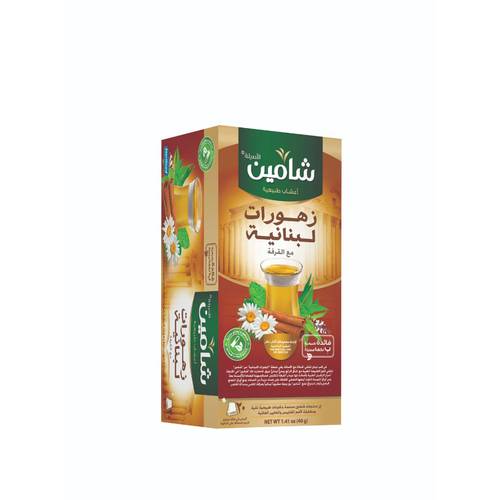 شاي شامين زهورات لبنانيه