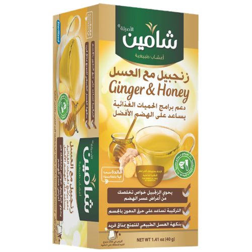 شاي شامين زنجبيل مع العسل 