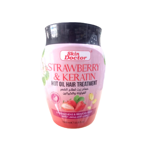 Strawberry and keratin hair treatment oil bath