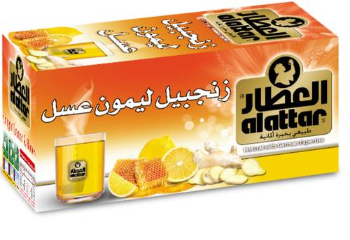 شاي العطار زنجبيل ولميون وعسل ظروف مغلفة 20 كيس