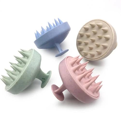 Silicone hair massage brush