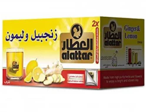 شاي العطار زنجبيل وليمون ظروف مغلفة 20 كيس