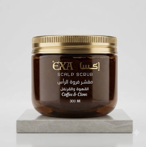 مقشر فروة الرأس بالقهوة والقرنفل من إكسا (EXA) - 300 مل