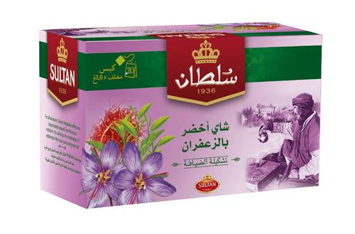 Sultan Green Tea with Saffron 1.6g × 20 Sachet