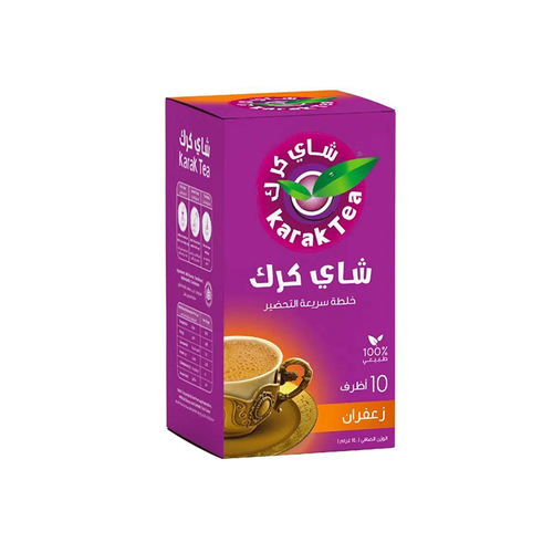 شاي كرك بالزعفران محلى 20 جرام × 10 أظرف