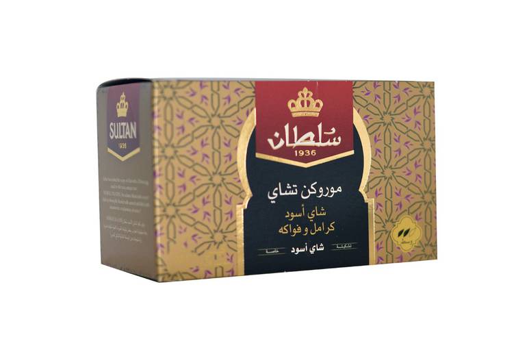 شاي السلطان المغربي أسود بالفواكه