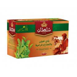 شاي سلطان أخضر بالميرامية والنعناع