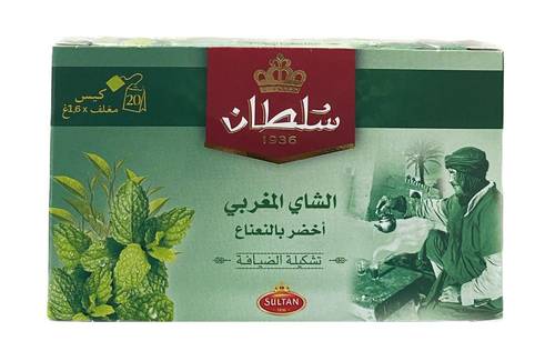 Sultan Green Tea with Mint 1.6g × 20 Sachet