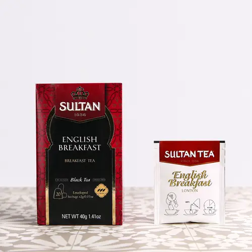 Sultan Black English Breakfast Tea 2g × 20 Bag