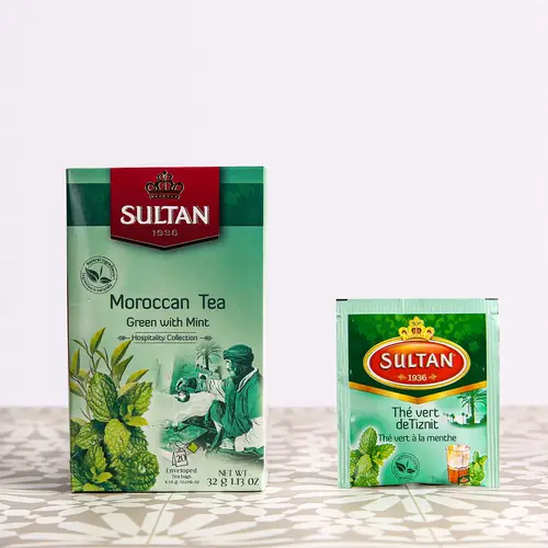 Sultan Green Tea with Mint 1.6g × 20 Sachet