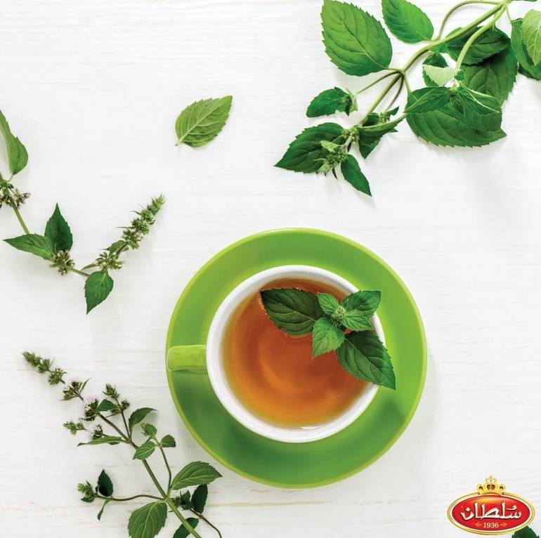 شاي السلطان الأصيل اخضر بالنعناع