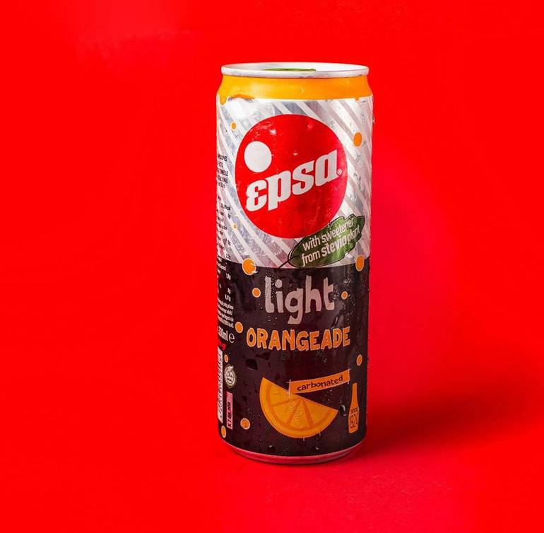 إبسا – مشروب غازي بالبرتقال مع محلى استيفيا 4 × 330 مل