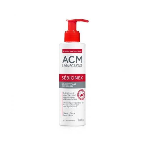 ACM Sebionex Cleansing Gel - 200ml ( أيه سي أم جل منظف سيبونيكس للوجه والجسم، 200 مل)