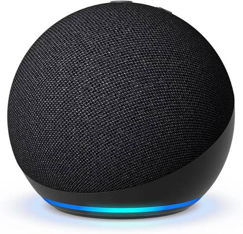 Echo Dot الجيل الخامس – سماعة ذكية مع أليكسا باللهجة الخليجية (لون رمادي غامق)