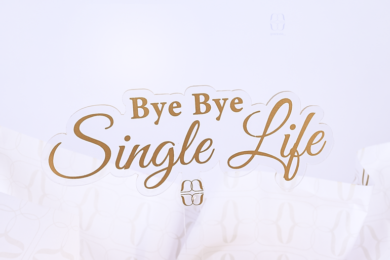 bye bye single life cake