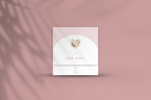 كارد New baby girl