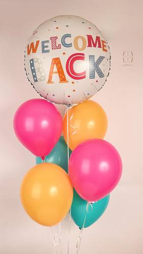 مجموعة بالون Welcome back