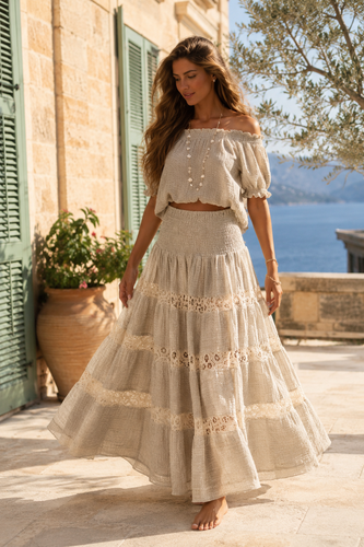 Conga Beige Linen Set