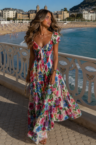 Floral Fresella Linen Dress