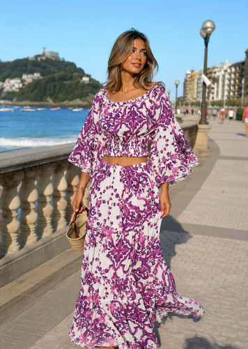Ravello Viola Oman Linen Set