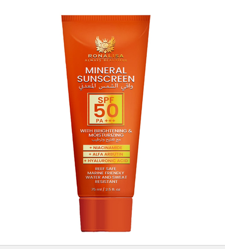 واقي شمس معدني SPF50 صديق للشعاب المرجانية